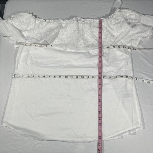 NWT $70 Lauren RALPH‎ LAUREN [ XL ] Beaded Embroidered Off Shoulder Blouse - Picture 2 of 15